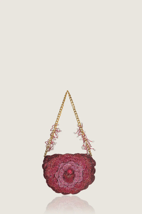 Coco Mini Beaded Sling -Rose